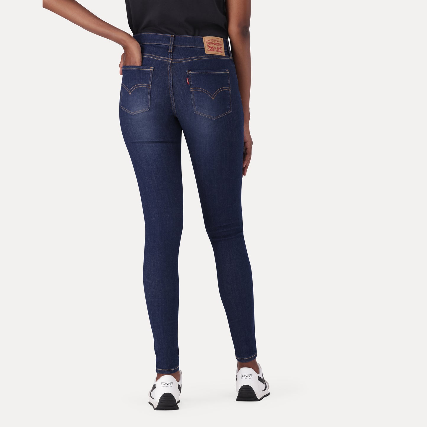 LEVI'S® WOMEN'S 710 SUPER SKINNY  - MED INDIGO - WORN IN