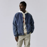 LEVI'S® MEN’S FILBERT FLIGHT JACKET - MED INDIGO - WORN IN