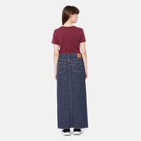 LEVI’S® WOMEN’S ANKLE COLUMN SKIRT - DARK INDIGO - FLAT FINISH