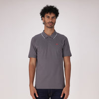 LEVI'S® MEN’S SLIM HOUSEMARK POLO SHIRT - GREY
