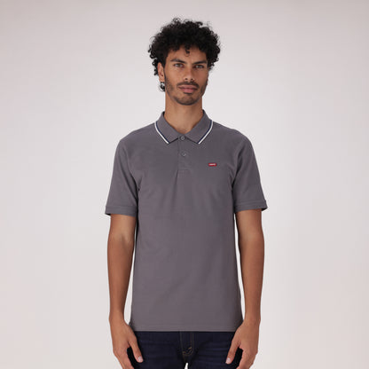 LEVI'S® MEN’S SLIM HOUSEMARK POLO SHIRT - GREY