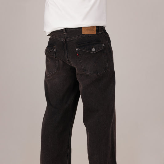 LEVI'S® MEN'S TWISTED BAGGY WIDE-LEG  JEANS - BLACK