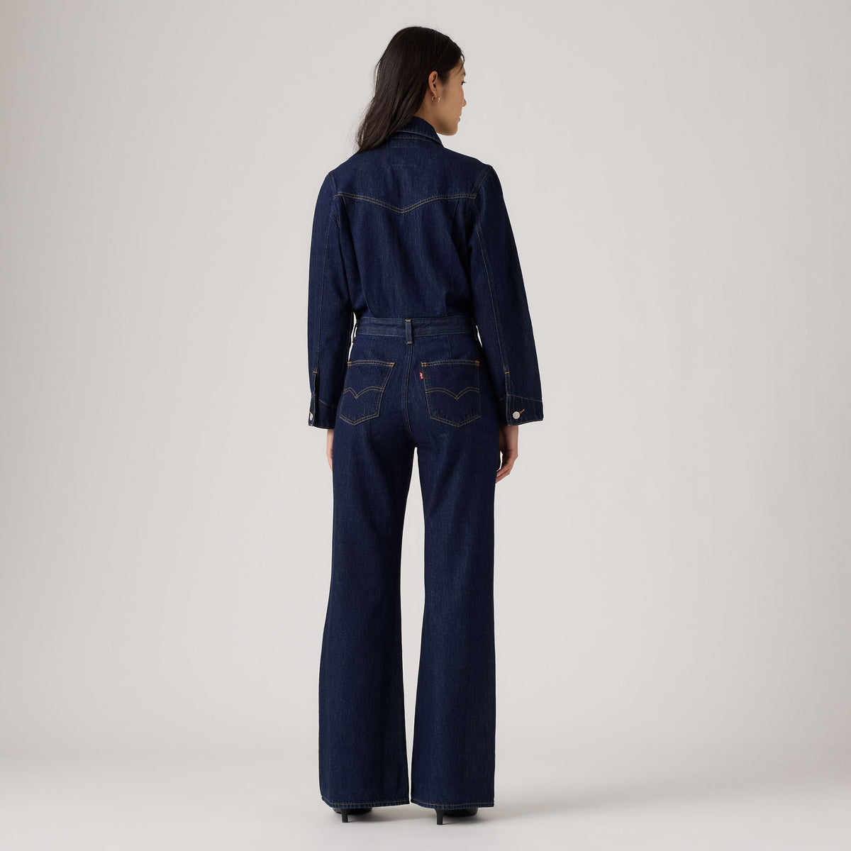 LEVI'S® WOMEN'S WESTERN JUMPSUIT - DARK INDIGO - WORN IN