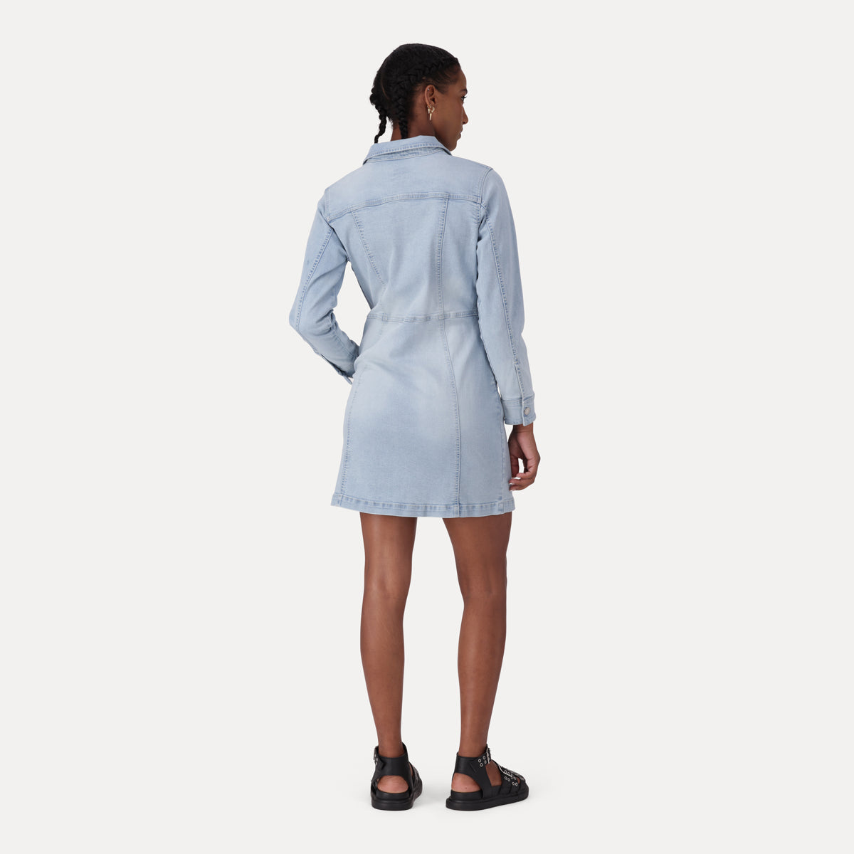 LEVI'S® WOMEN'S FLYNN WESTERN DRESS - MED INDIGO - FLAT FINISH