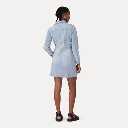 LEVI'S® WOMEN'S FLYNN WESTERN DRESS - MED INDIGO - FLAT FINISH