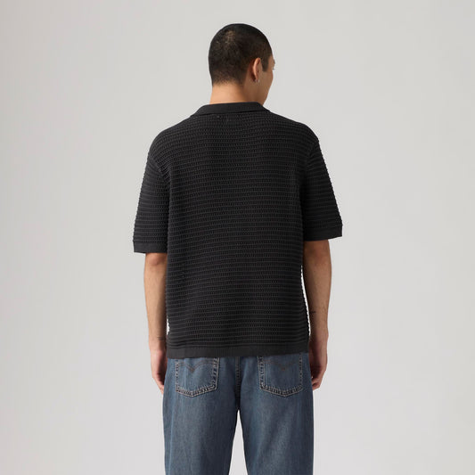 LEVI'S® MEN'S LAGUNA SWEATER POLO - BLACK