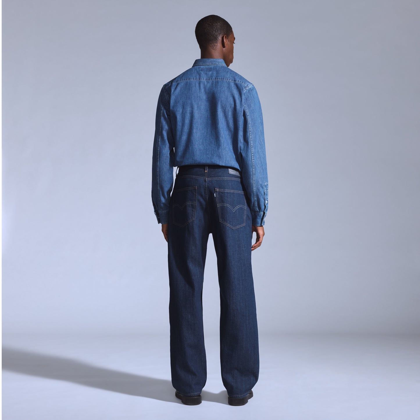 LEVI'S® BLUE TAB™ MEN'S MARKER LOOSE JEANS - MED INDIGO - WORN IN