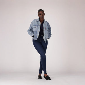 LEVI'S® CURVY HIRISE SUPERSKINNY  - DARK INDIGO - WORN IN