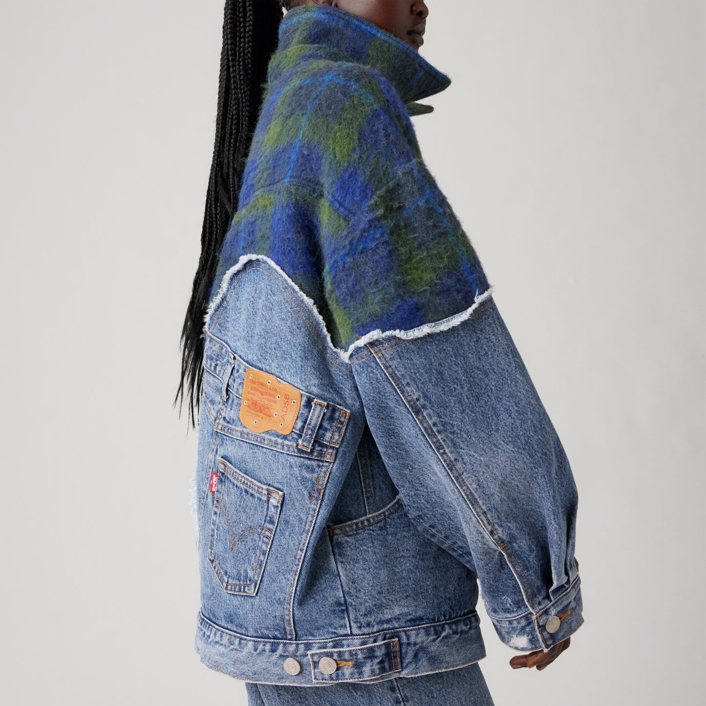 LEVI’S® X ADSB ANDERSSON BELL SPLICED TRUCKER JACKET - GREEN