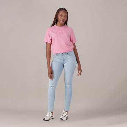 LEVI'S® WOMEN'S CURVY SKINNY  - MED INDIGO - WORN IN