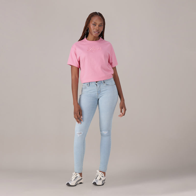 LEVI'S® WOMEN'S CURVY SKINNY  - MED INDIGO - WORN IN
