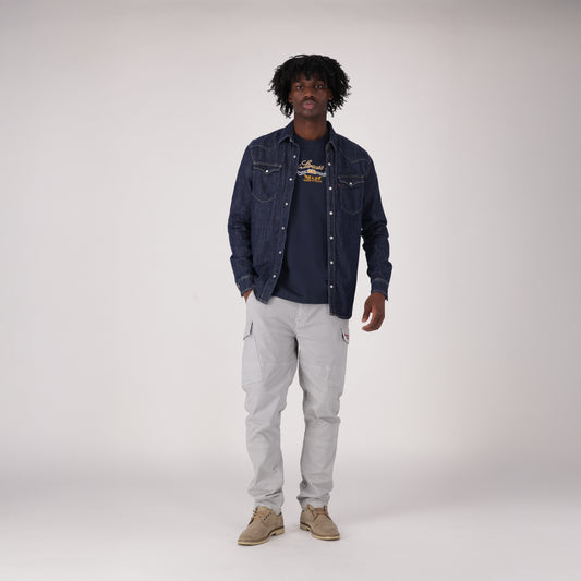 LEVI'S® MEN'S CLASSIC STANDARD FIT WESTERN SHIRT - BLUE