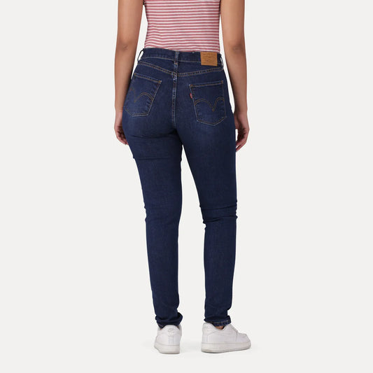 LEVI'S® WOMEN'S CURVY HIGH-RISE SUPER SKINNY - DARK INDIGO - WORN IN