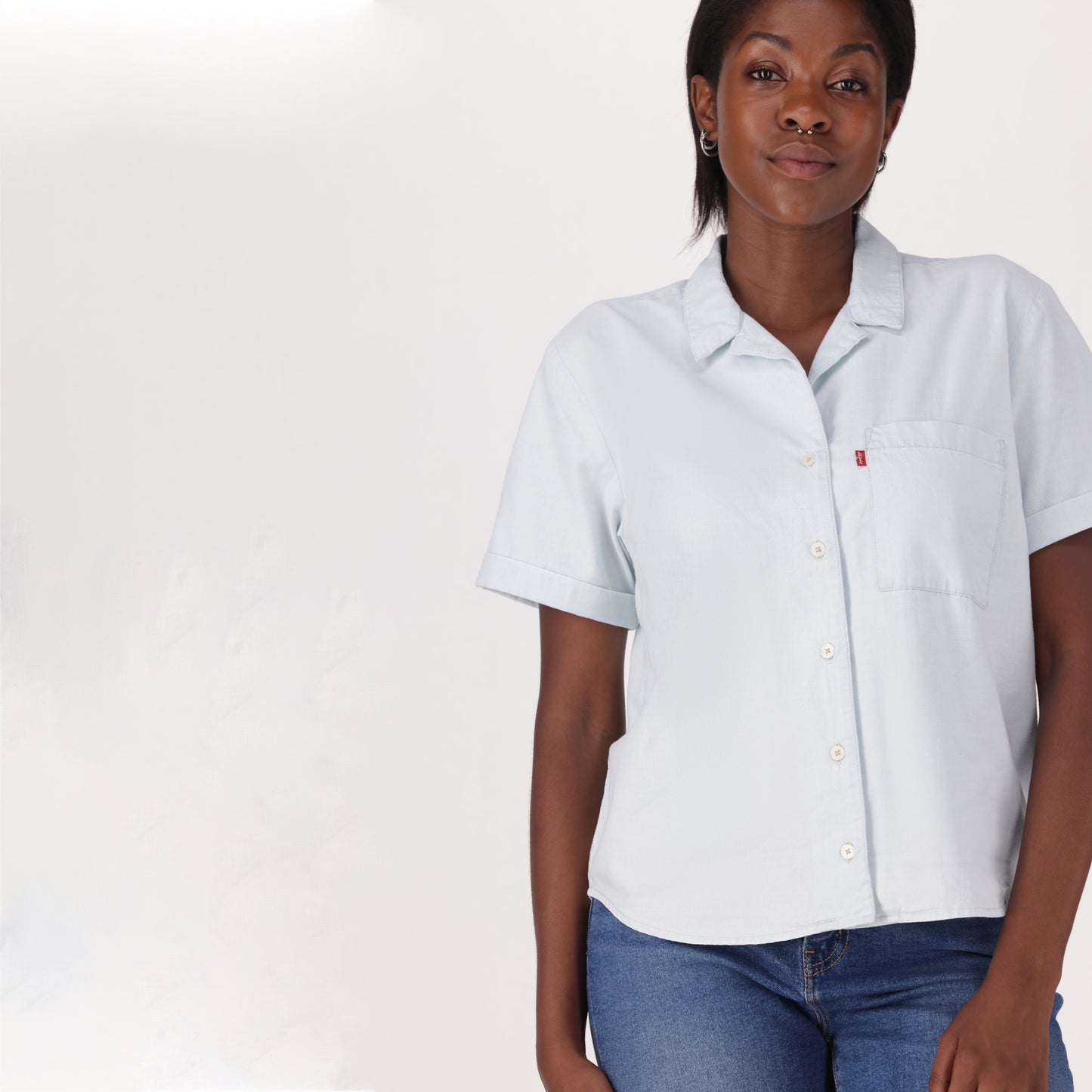 LEVI'S® WOMEN'S BENNIE CAMP SHIRT - MULTI COLOUR