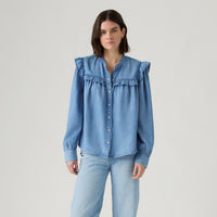 LEVI'S® WOMEN'S GIANNA LONG-SLEEVE BLOUSE - MULTI COLOUR