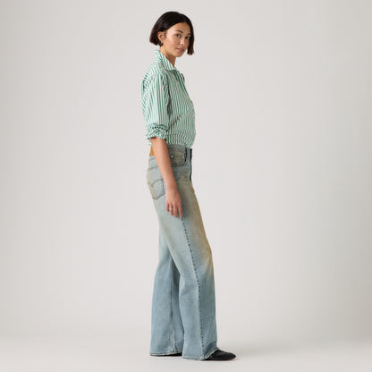 LEVI'S® WOMEN'S LOOSE BOOT JEANS - MED INDIGO - WORN IN