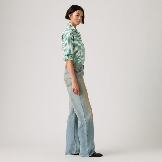 LEVI'S® WOMEN'S LOOSE BOOT JEANS - MED INDIGO - WORN IN