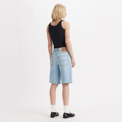 LEVI'S® WOMEN'S BAGGY DAD JORTS - LIGHT INDIGO - WORN IN