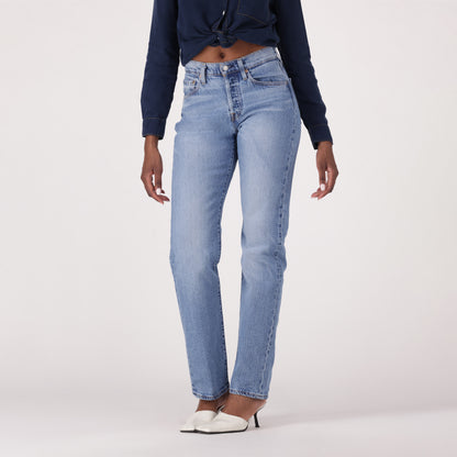 LEVI'S® WOMEN'S 501® CURVE JEANS - MED INDIGO - WORN IN
