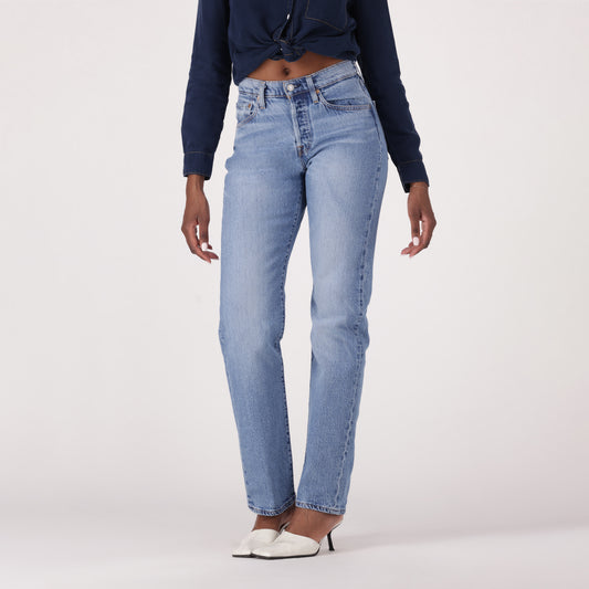 LEVI'S® WOMEN'S 501® CURVE JEANS - MED INDIGO - WORN IN