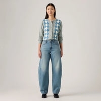 LEVI'S® WOMEN'S BAGGY DAD BARREL JEANS - MED INDIGO - WORN IN