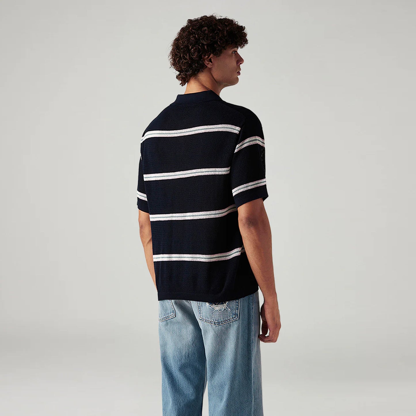 LEVI'S® MEN'S LOOSE FIT POLO T-SHIRTS - NAVY