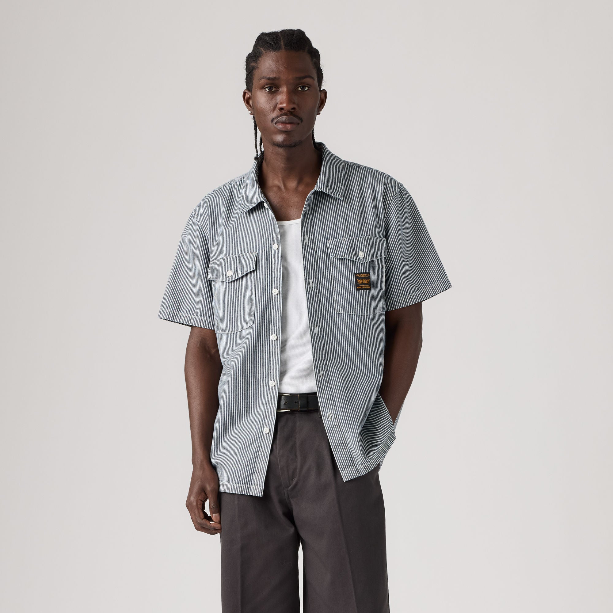 LEVI'S® MEN'S LONG-SLEEVE WORKER SHIRT - MULTI-COLOR