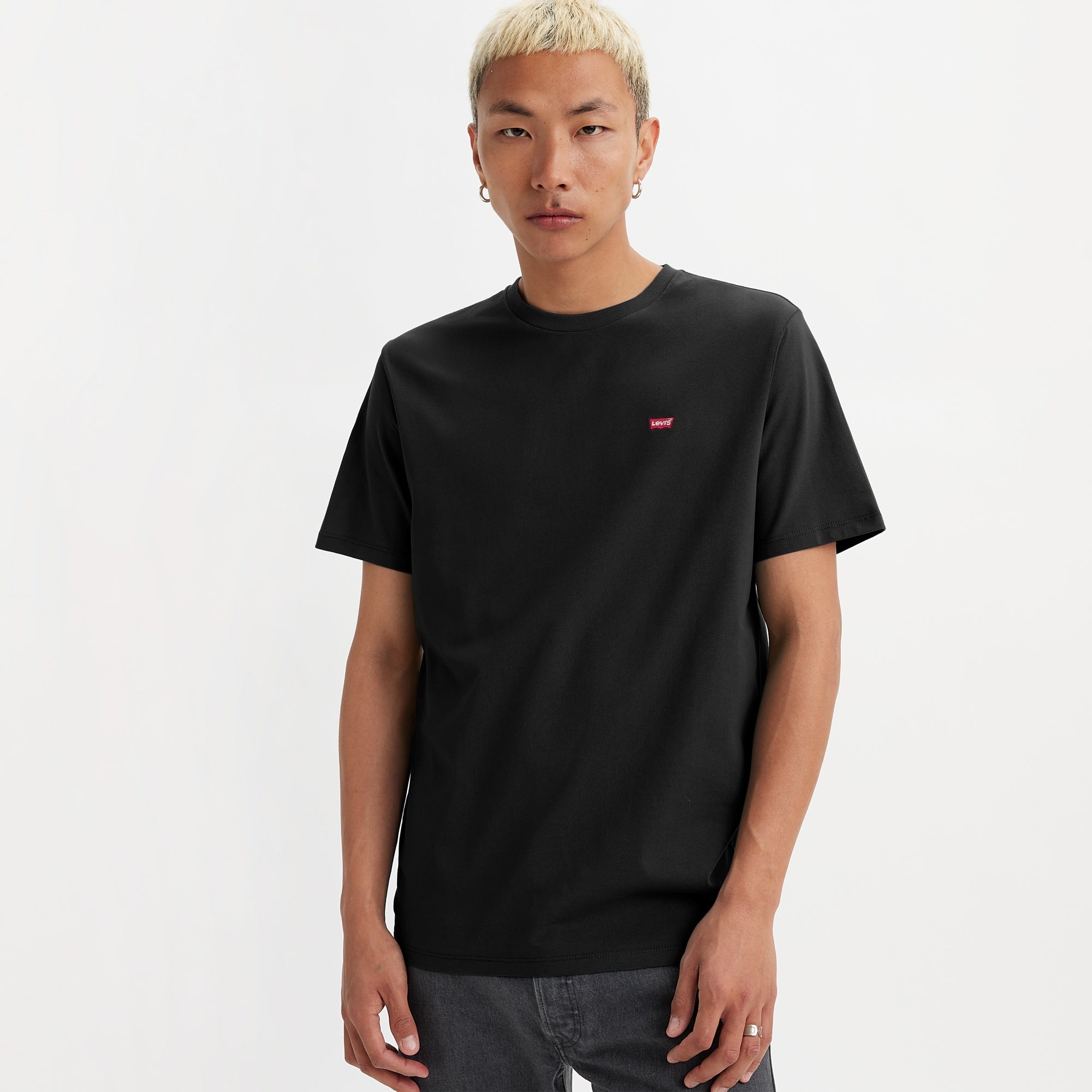 Levis Graphic Set In Neck Mens T Shirt Black Small