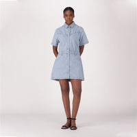 LEVI'S® WOMEN'S SHORT-SLEEVE LOGAN WESTERN DRESS - MULTI COLOUR