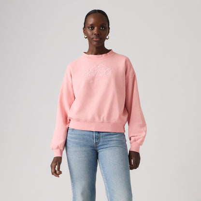 LEVI'S® WOMEN'S GRAPHIC VINTAGE BOXY SWEATSHIRT - PINK