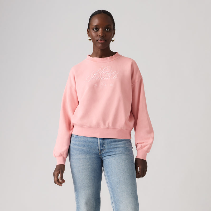 LEVI'S® WOMEN'S GRAPHIC VINTAGE BOXY SWEATSHIRT - PINK