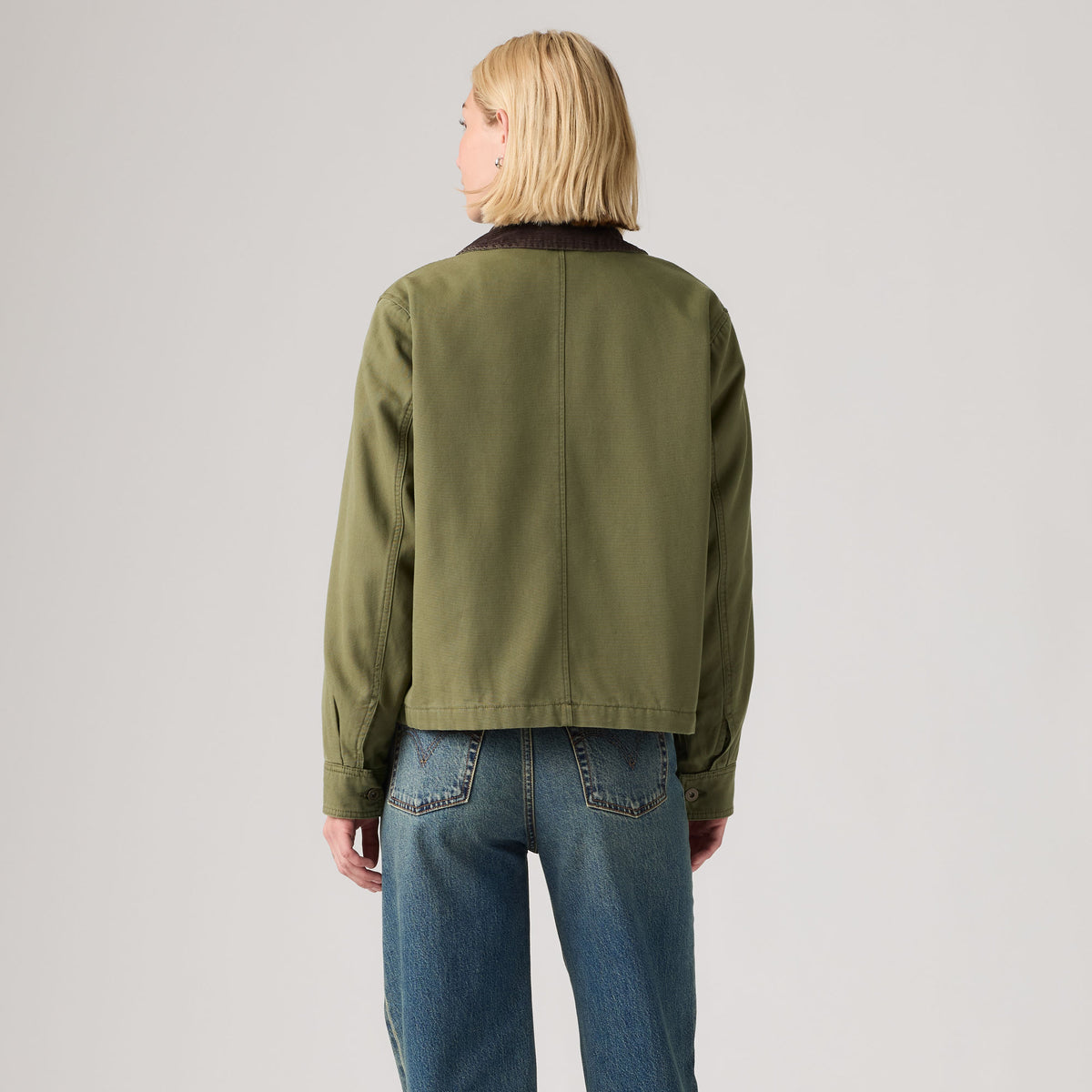 LEVI'S® WOMEN'S BREE CROPPED CHORE JACKET - MULTI-COLOR