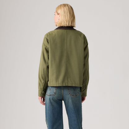 LEVI'S® WOMEN'S BREE CROPPED CHORE JACKET - MULTI-COLOR