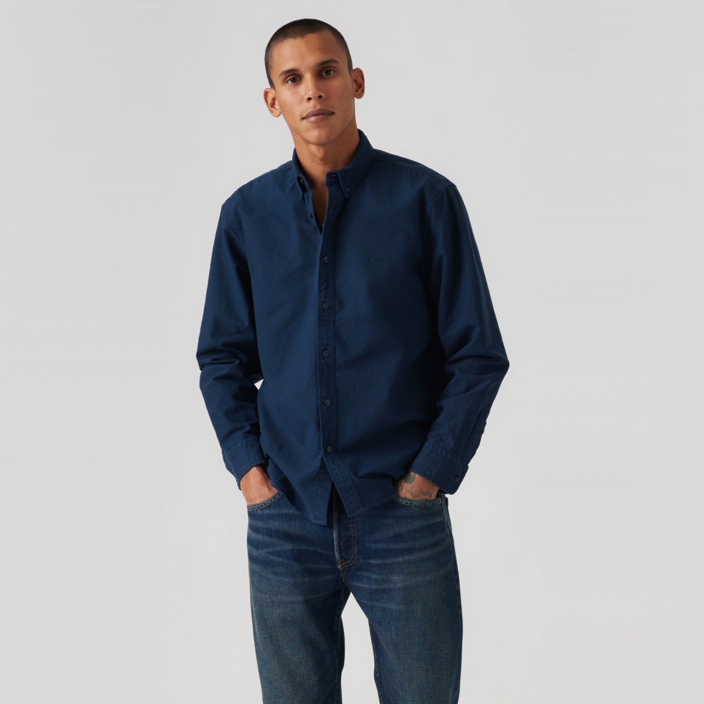 LEVI'S® MEN'S AUTHENTIC BUTTON-DOWN SHIRT - BLUE