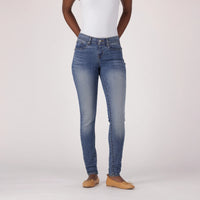LEVI'S® WOMEN'S CURVY SKINNY - MED INDIGO - WORN IN
