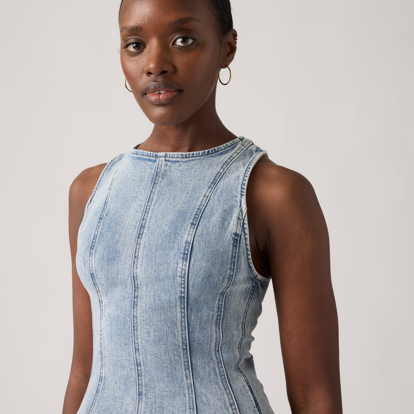 LEVI'S® WOMEN'S LEIGHTON PEPLUM TOP - MULTI COLOUR