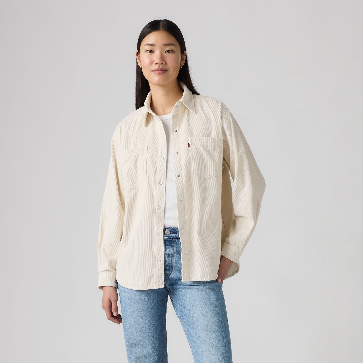 LEVI'S® WOMEN'S IRIS CORDUROY OVERSHIRT - MULTI COLOUR