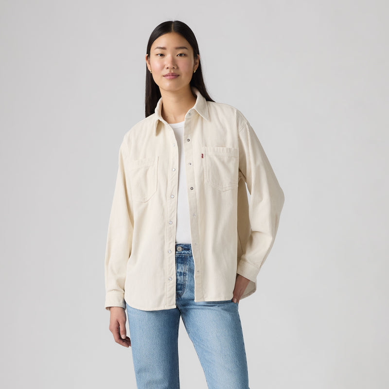 LEVI'S® WOMEN'S IRIS CORDUROY OVERSHIRT - NEUTRAL