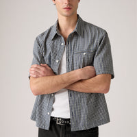 LEVI'S® MEN'S SHORT-SLEEVE ZANDT CROPPED SHIRT - MULTI COLOUR