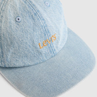 LEVI'S® MEN'S CLUB LOGO CAP - LIGHT INDIGO - WORN IN