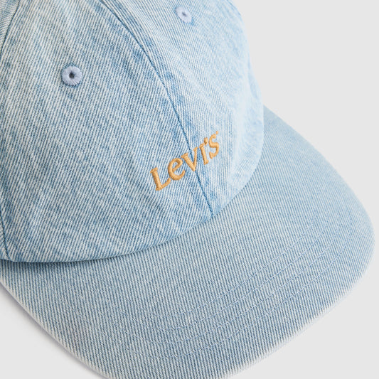 LEVI'S® MEN'S CLUB LOGO CAP - LIGHT INDIGO - WORN IN