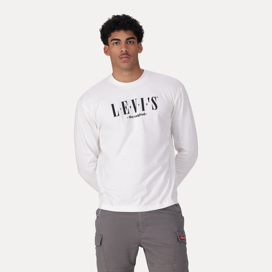 LEVI'S® MEN'S LONG-SLEEVE GRAPHIC AUTHENTIC T-SHIRT - WHITE