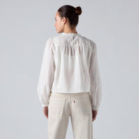 LEVI'S® WOMEN'S HAN LONG-SLEEVE BEADED BLOUSE - NEUTRAL