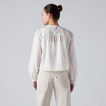 LEVI'S® WOMEN'S HAN LONG-SLEEVE BEADED BLOUSE - NEUTRAL