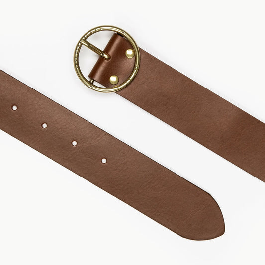 ATHENA BELT - MEDIUM BROWN
