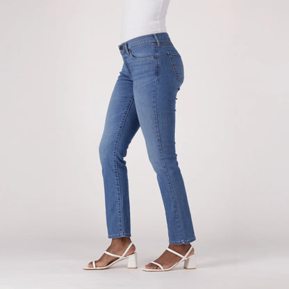 LEVI'S® WOMEN'S CURVY STRAIGHT - MED INDIGO - WORN IN