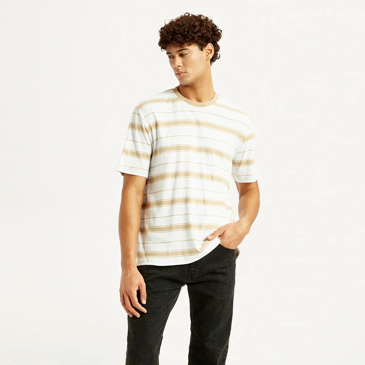 LEVI'S® MEN'S STRIPED CREW NECK T-SHIRT - MULTI COLOUR