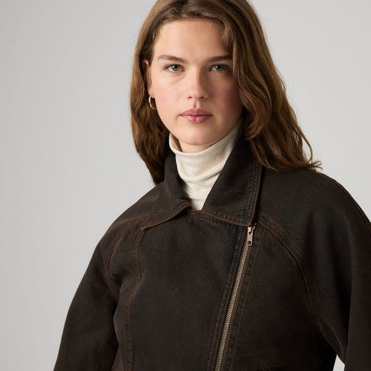 LEVI'S® WOMEN'S 80'S BOMBER JACKET - BROWN