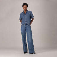 LEVI'S® WOMEN'S LOW LOOSE JEANS - MED INDIGO - WORN IN