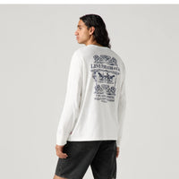 LEVI’S® MEN’S RELAXED FIT LONG-SLEEVE GRAPHIC T-SHIRT - WHITE